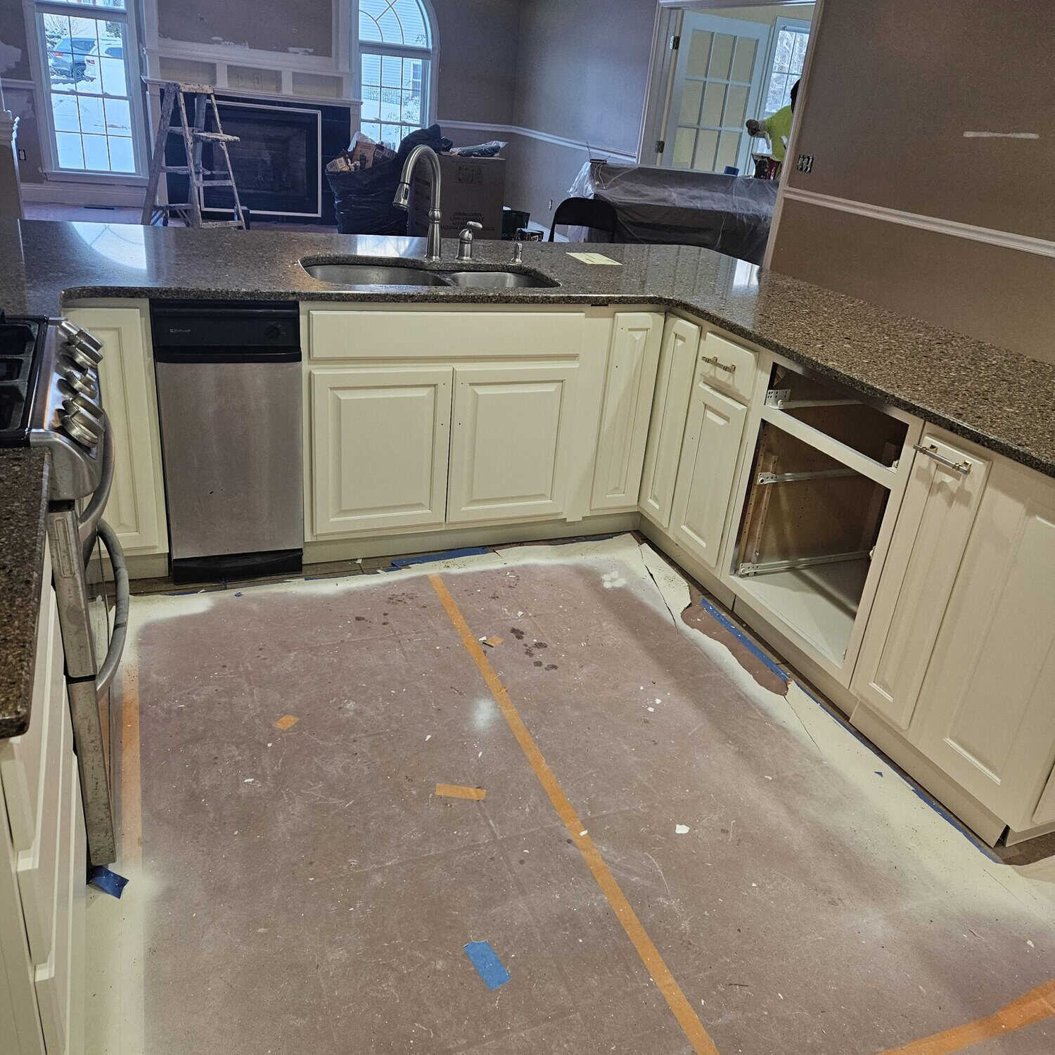 Cabinet Refinishing Project in Charlton, MA