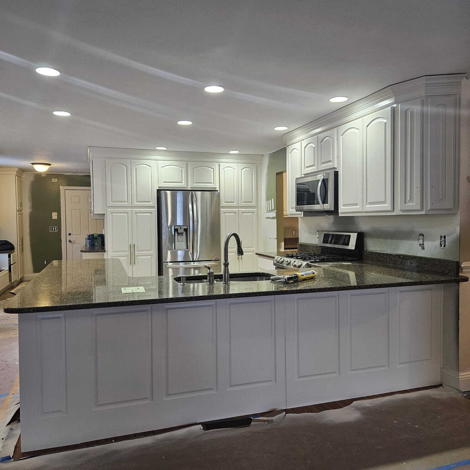 Cabinet Refinishing Project in Charlton, MA