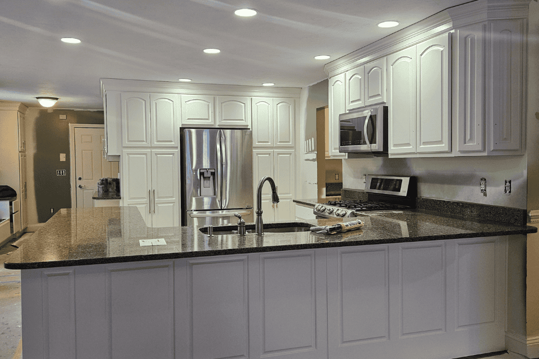 Cabinet Refinishing Project in Charlton, MA